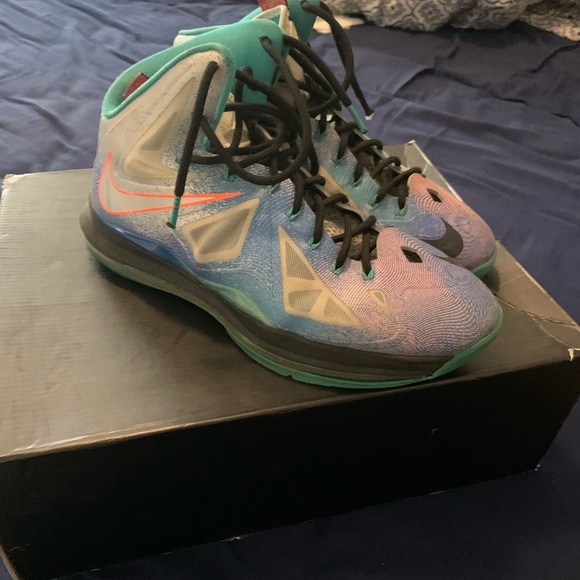 Lebron 10 pure platinum / re-entry - Picture 2 of 8